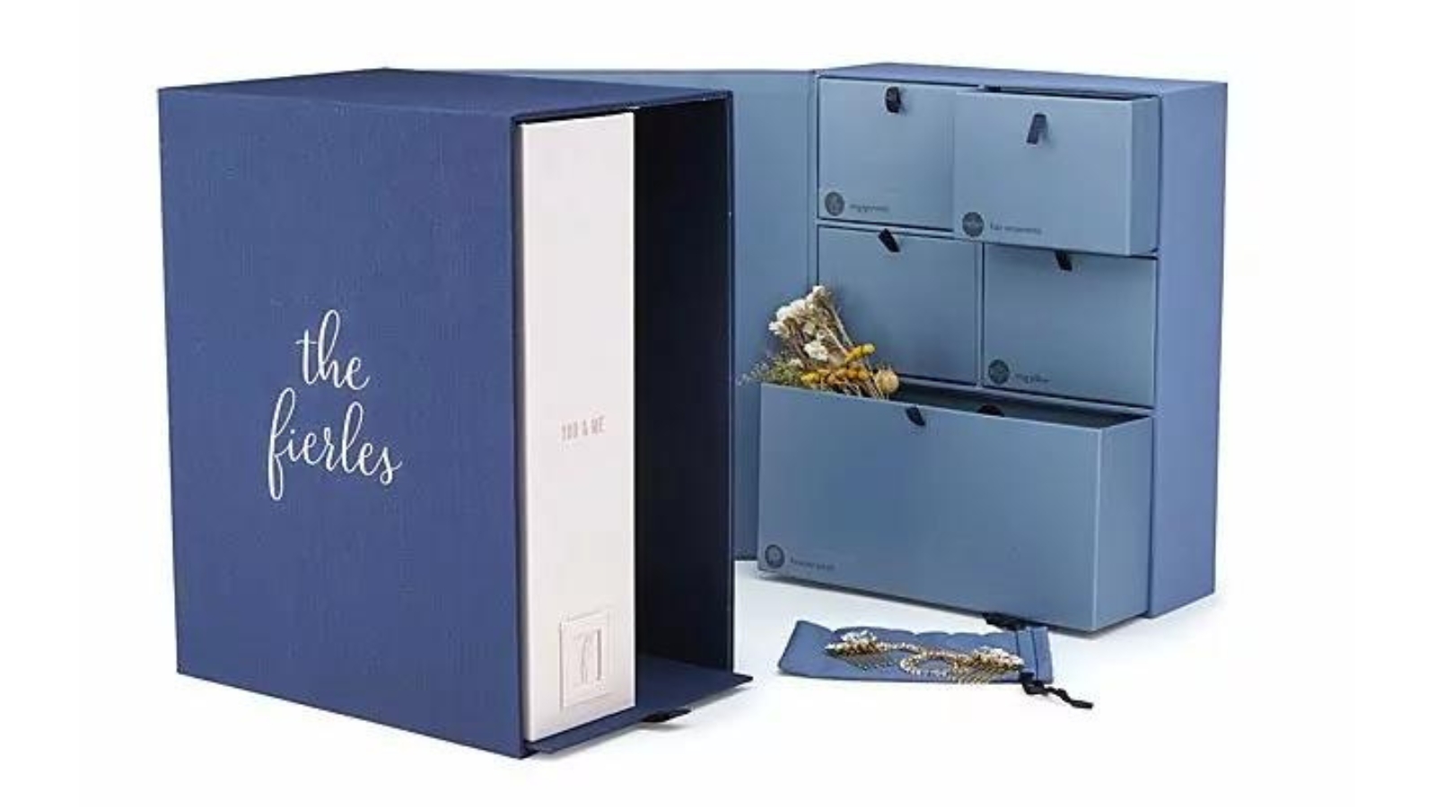 organizer covered in cloth, storing keepsakes in acid-free drawers, files, fabric bags and envelopes